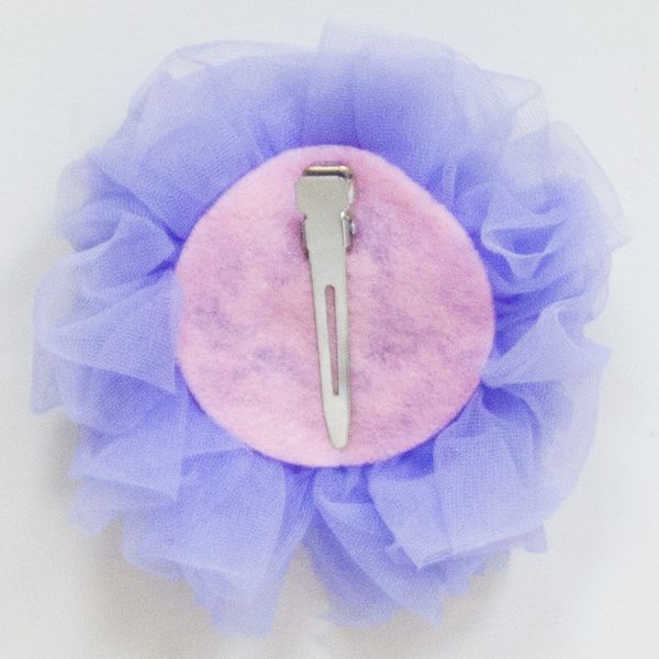 美國 Chic Baby Rose - 手工髮夾_玫瑰花款-薰衣草 (單一尺寸)