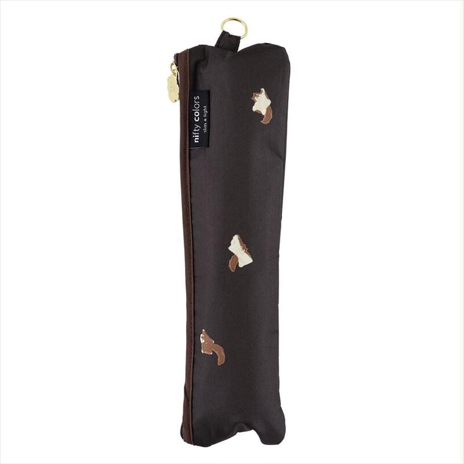 日本 nifty colors - 抗UV輕量 晴雨兩用折疊傘-小飛鼠-深藍 (直徑88cm/158g)