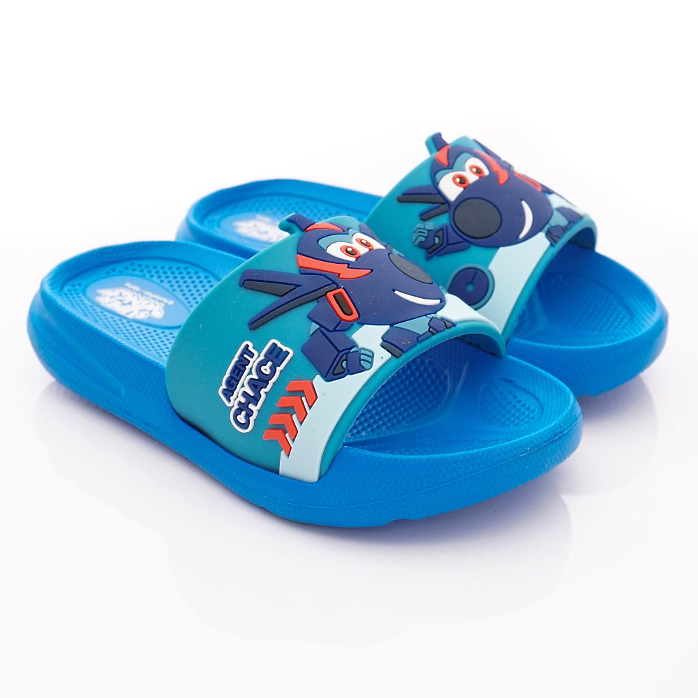 Super Wings - 卡通童鞋-超輕量拖鞋(中小童段)-藍