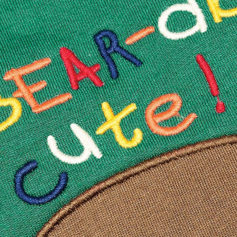 英國 JoJo Maman BeBe - 嬰幼兒100%純棉長袖上衣-淘氣棕熊