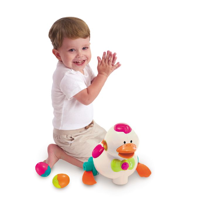 CuteStone - 幼兒成長學習走路小鴨下蛋玩具(幼兒學習引導玩具)