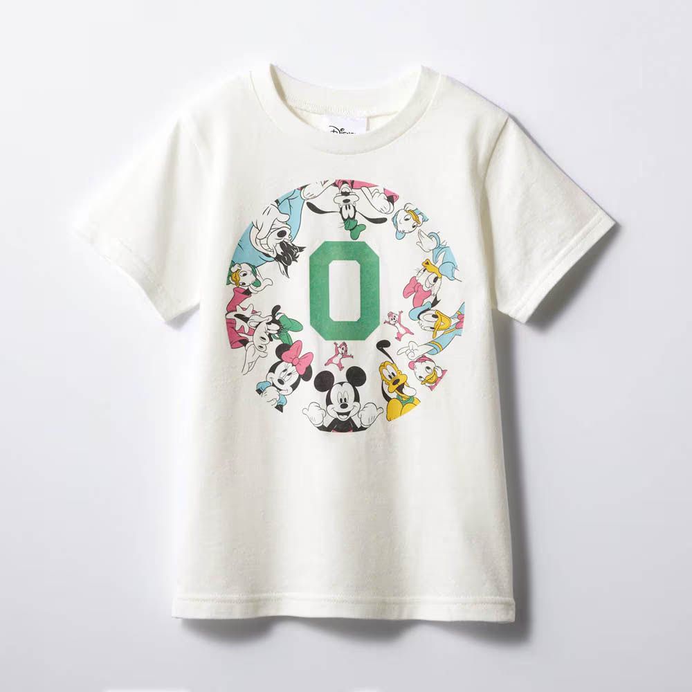 純棉迪士尼印花短袖上衣(小孩)-數字0