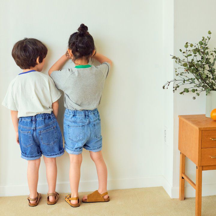 韓國 Hanab - 恐龍純棉T-淺灰