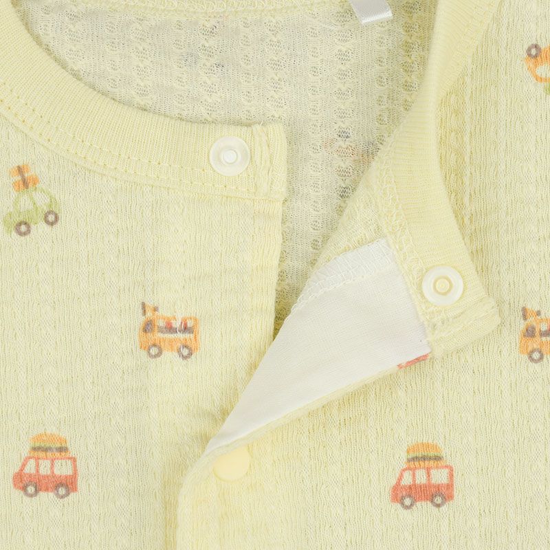 akachan honpo - 短袖兔裝-汽車-奶油色