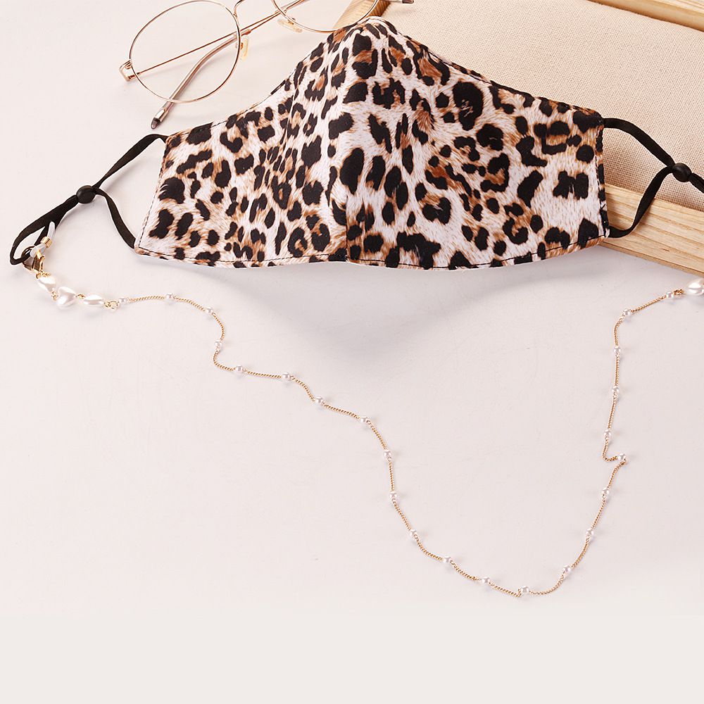 時尚愛心珍珠口罩/眼鏡掛鏈 (總長72cm)