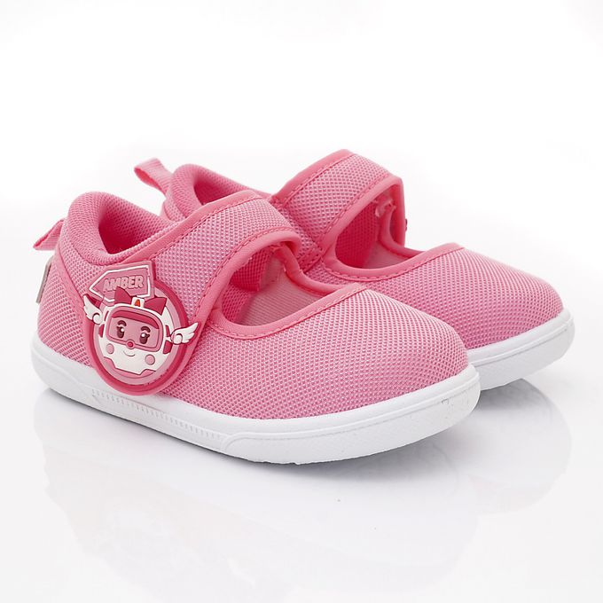 台灣製POLI休閒室內鞋-POKP10513粉(中小童)-室內休閒鞋-粉