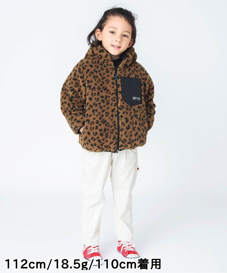 日本 BREEZE - 2WAY極暖裏絨保暖鋪棉外套-卡其x咖啡