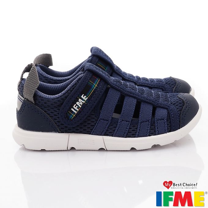 日本IFME - 水涼機能童鞋-IF20-341711軍藍(中小童段)-水涼鞋-軍藍