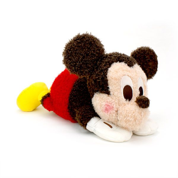 迪士尼 Disney - 【SEGA】日版 Disney迪士尼 景品 米老鼠 紅色趴姿米奇 絨毛娃娃