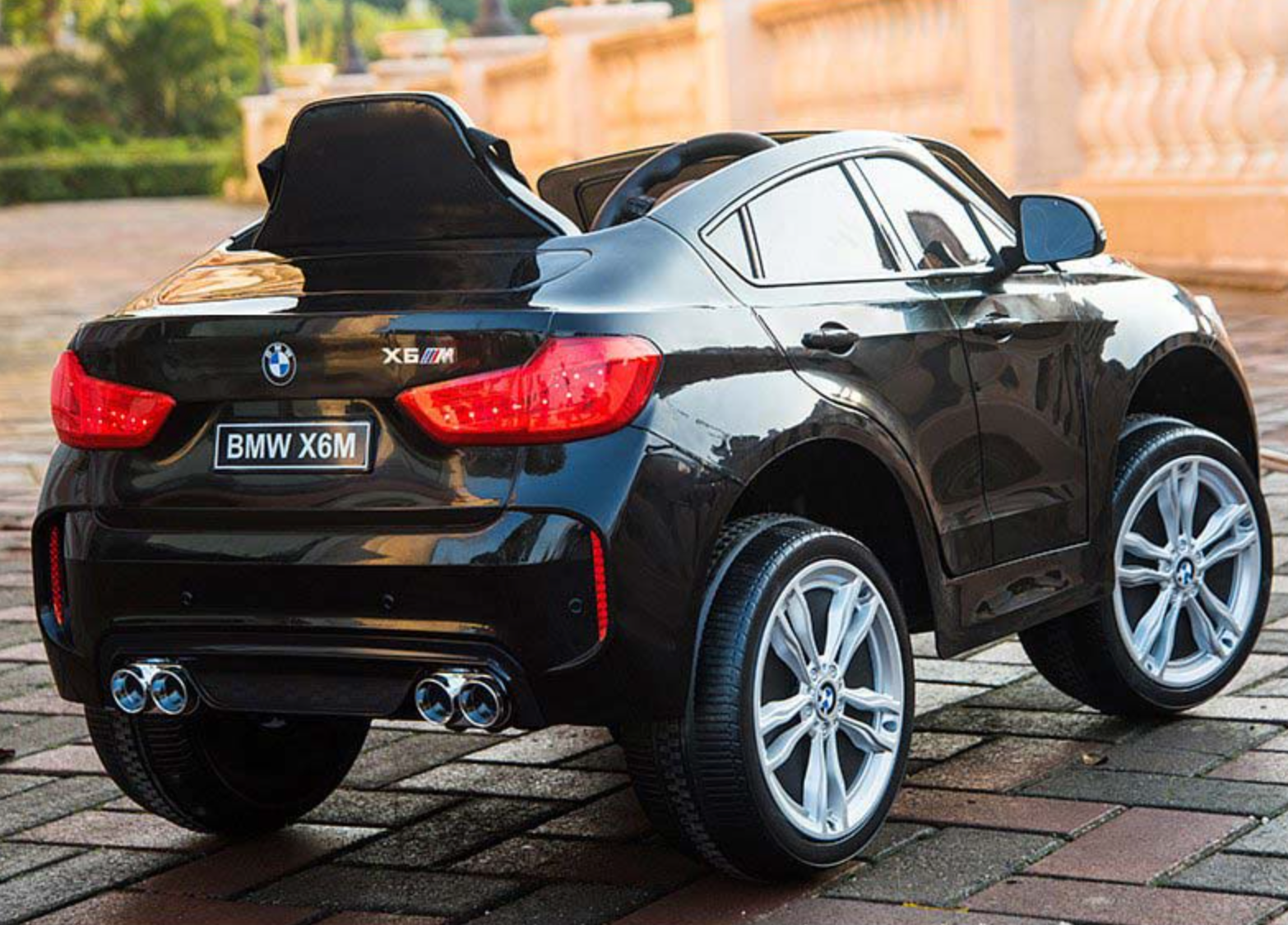 聰明媽咪兒童超跑 - BMW X6M 單人座 原廠授權 雙驅兒童電動車 (無搖擺/拉桿/輔助輪)-烤漆紅