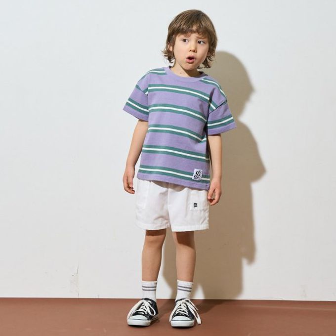 日本 b-ROOM - 時尚搭配口袋短褲(4分丈)-格子-翠綠