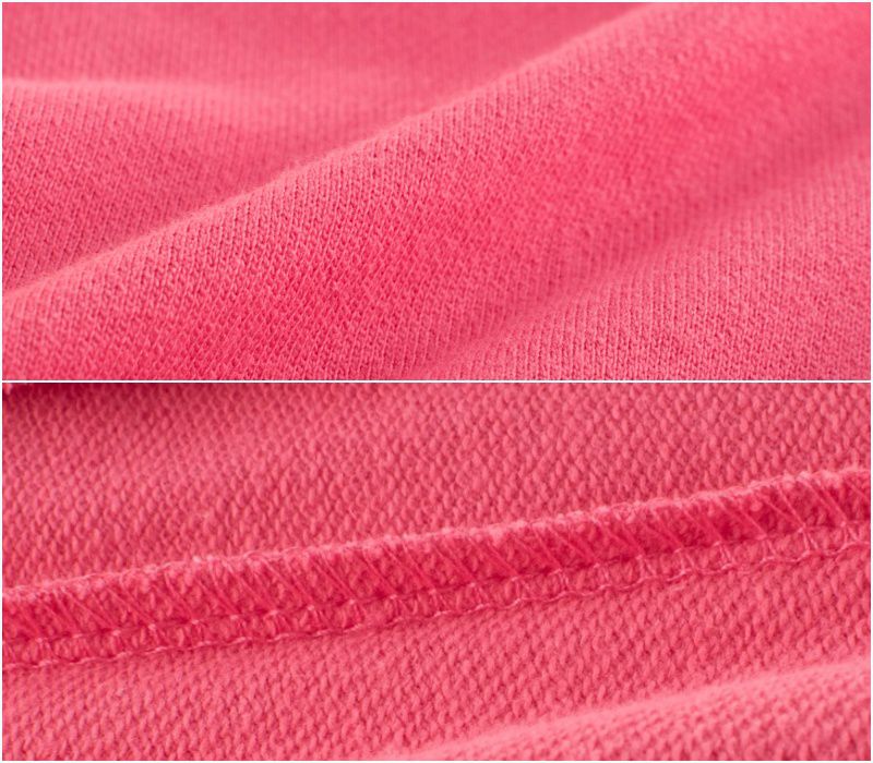 純棉縮口運動長褲-花朵刺繡-黑色