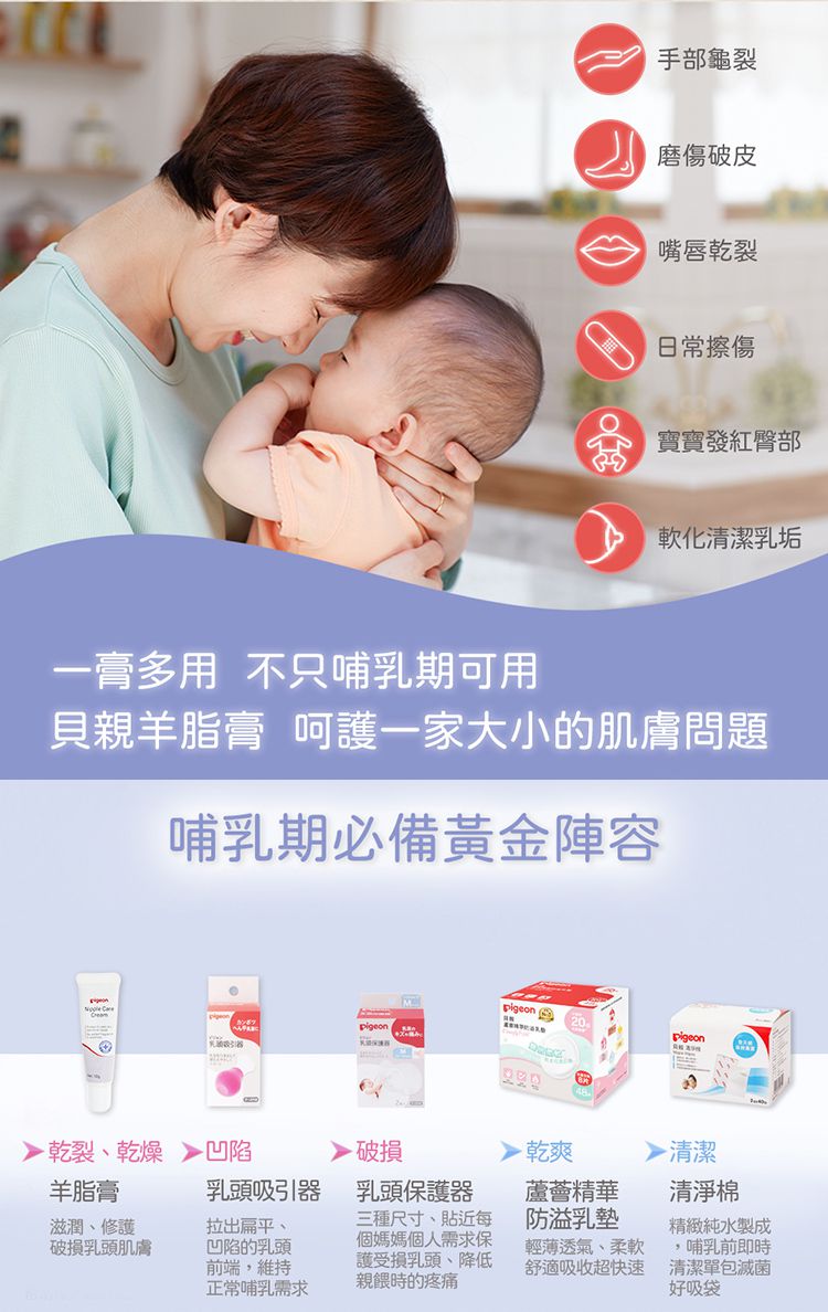 貝親 Pigeon - 純天然羊脂膏(10g)-10g