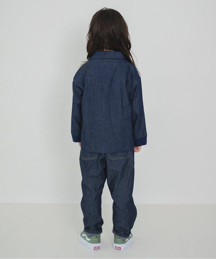 日本 BREEZE - 挺版廓形印花主廚褲-變形蟲-黑