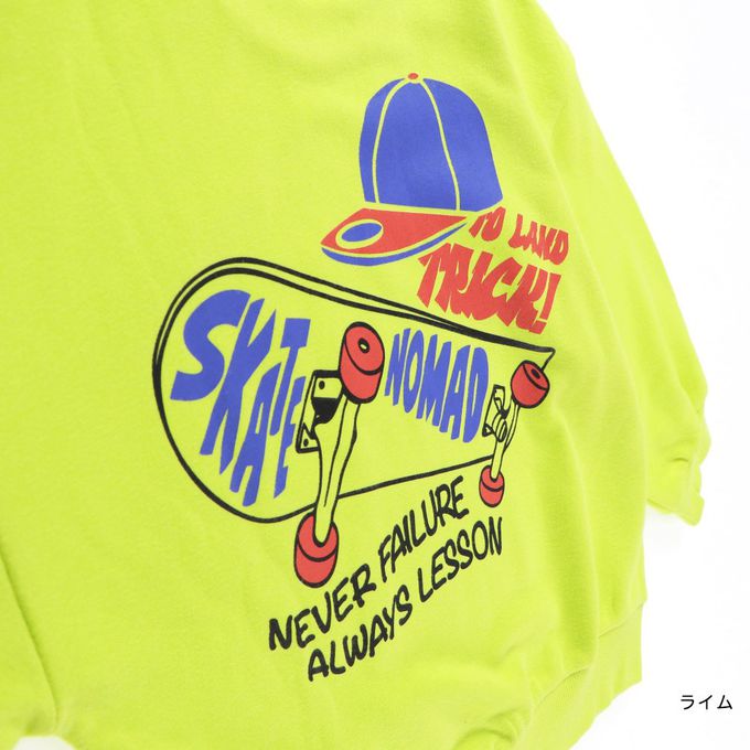 日本 BRANSHES - 街頭印花縮口長袖上衣-滿版徽章-白