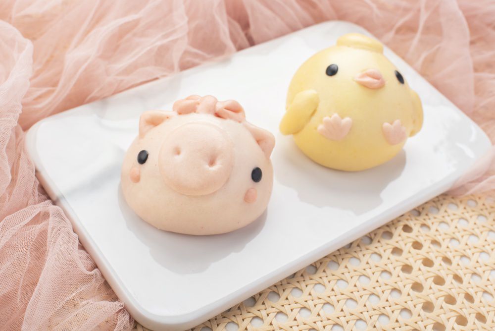 老甜媽手工饅頭 - 限量組-饅宇宙可愛造型饅頭8入-360g+馬卡龍一口小饅頭-400g+熊咩咩豬肉包-(小羊/小豬/小熊)隨機8顆-560g