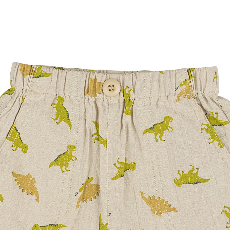 akachan honpo - 5分褲-麻料風-象牙白色