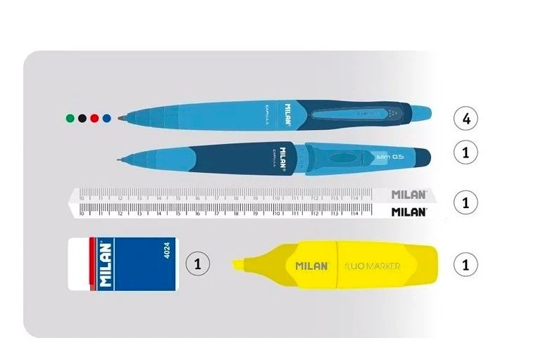 MILAN - 考狀元專用隨行筆袋_粉薄荷(3C隨身包)