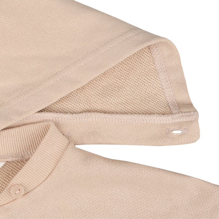 akachan honpo - 連帽外套-毛圈內裡-淺卡其色