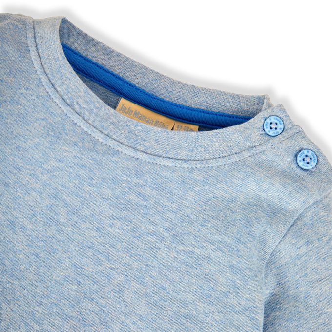 英國 JoJo Maman BeBe - 幼/兒童100%純棉長袖上衣 2 件組(可當內搭)-非洲印象