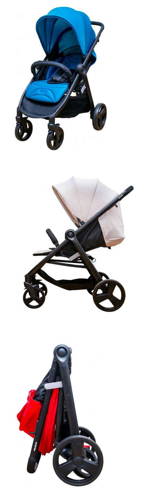 美國欣康Syncon - 歐式時尚手推車-藍色