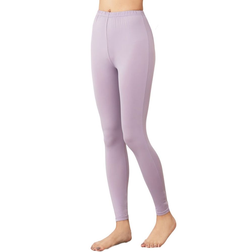 GIAT - 極暖昇溫5℃蓄熱刷毛褲(女款)-薰衣紫