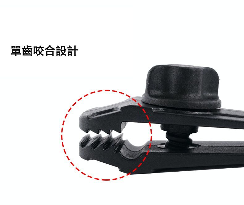 CLS - 遮陽棚防風固定鯊魚夾2入組-黑色 (8.5x2.6x2.8cm)