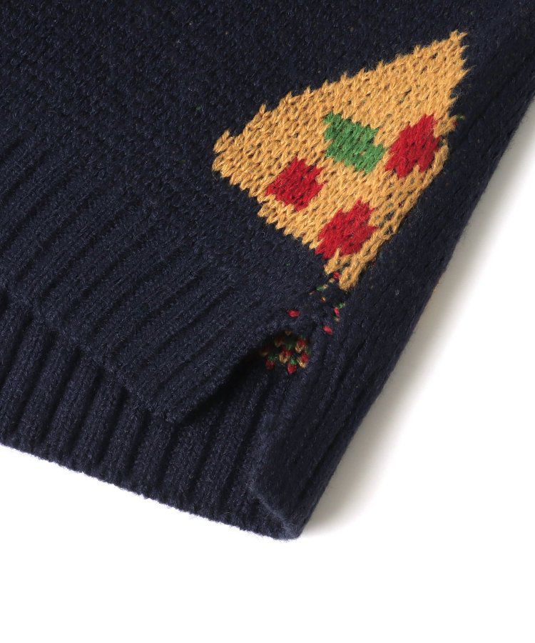 日本 BREEZE - 童趣印花柔軟針織毛衣-微笑-黑