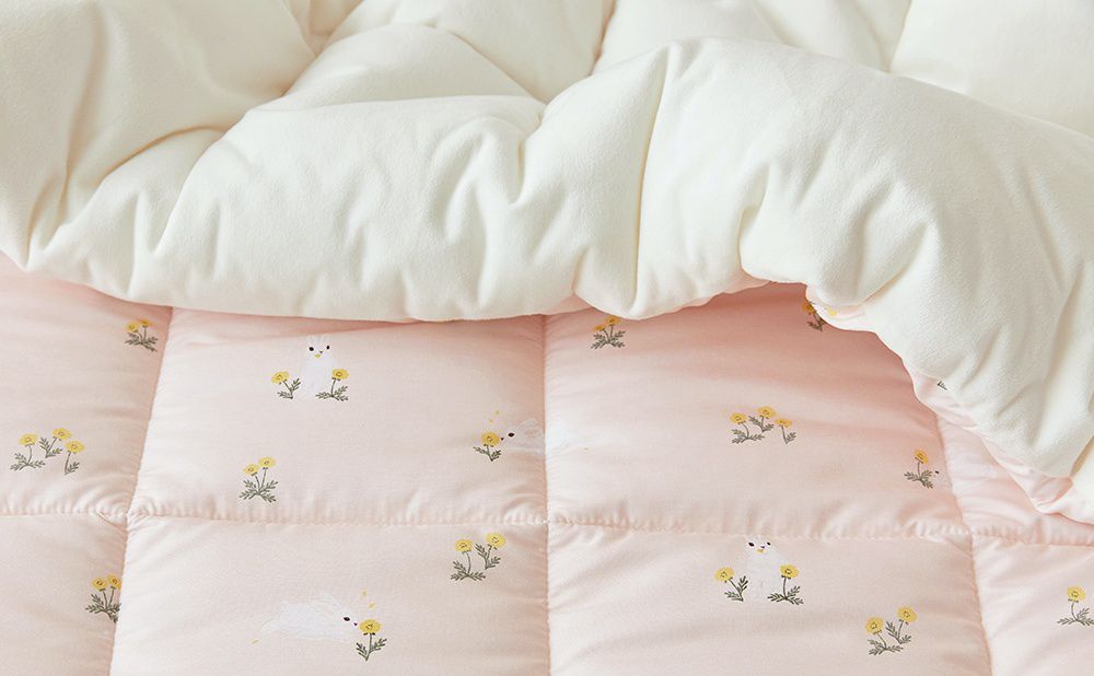 韓國 Maatila - 可水洗超細纖維棉花糖棉被-粉紅小兔