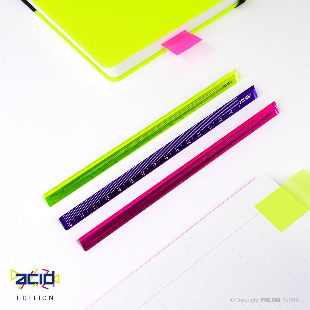 MILAN - 可透視三角尺_15公分 ML061TRRW15