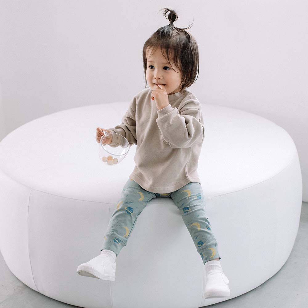 日本 ma lalumiere store - 人氣No.1 百搭印花薄款合身長褲-碎花-奶油黃