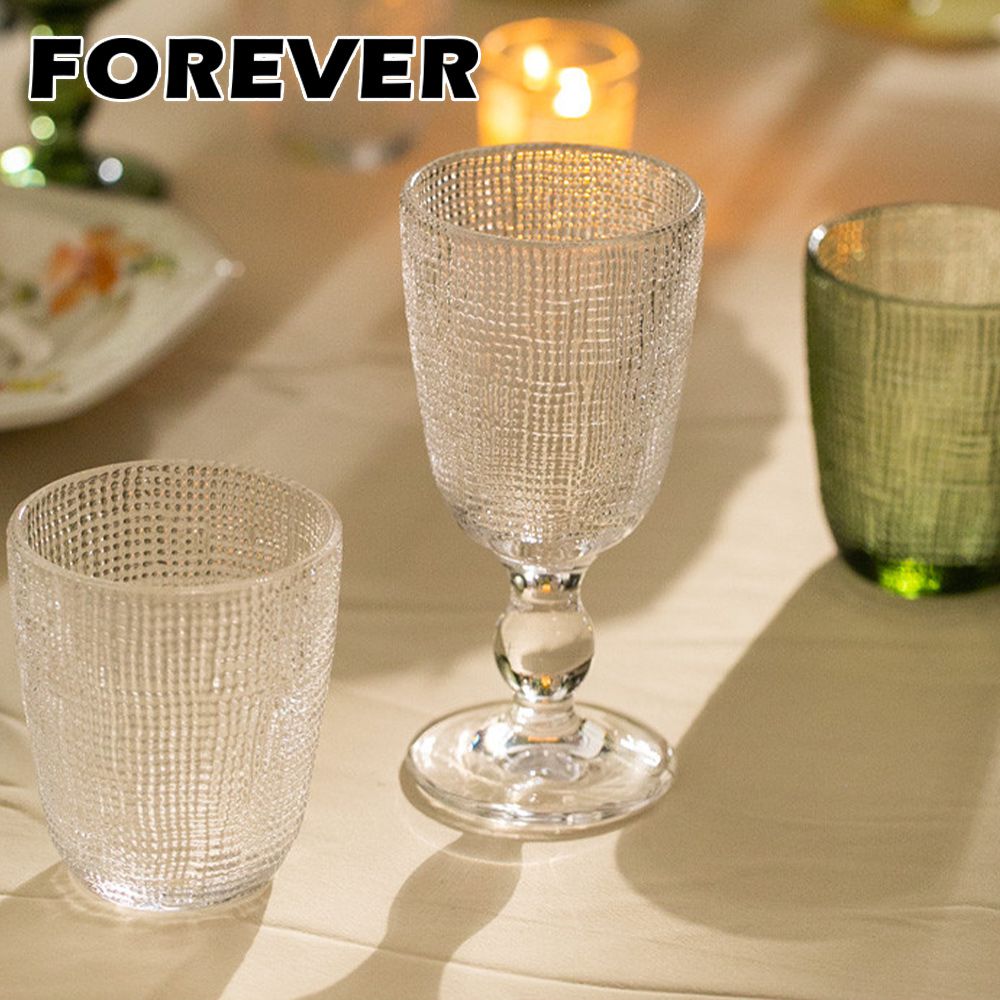 細格手感紅酒杯-6入組-270ML