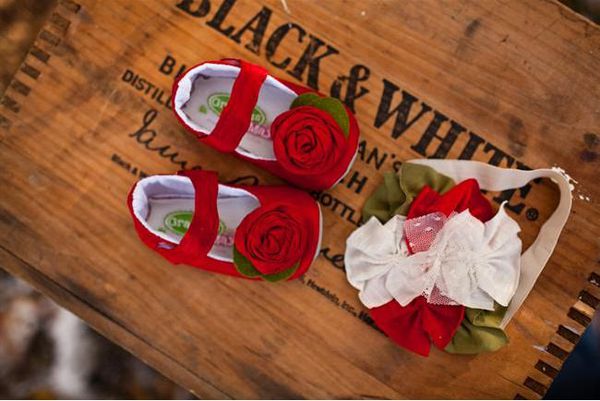 美國 Gracious May - 純手工嬰兒鞋/寶寶鞋/學步鞋-蘿絲 紅瑪莉珍鞋 (18-24M)