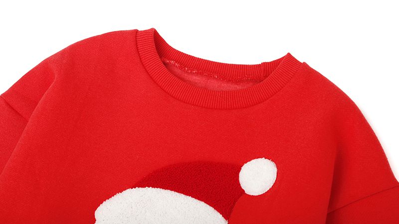 韓國 OZKIZ - (內刷毛)條紋聖誕老人套裝