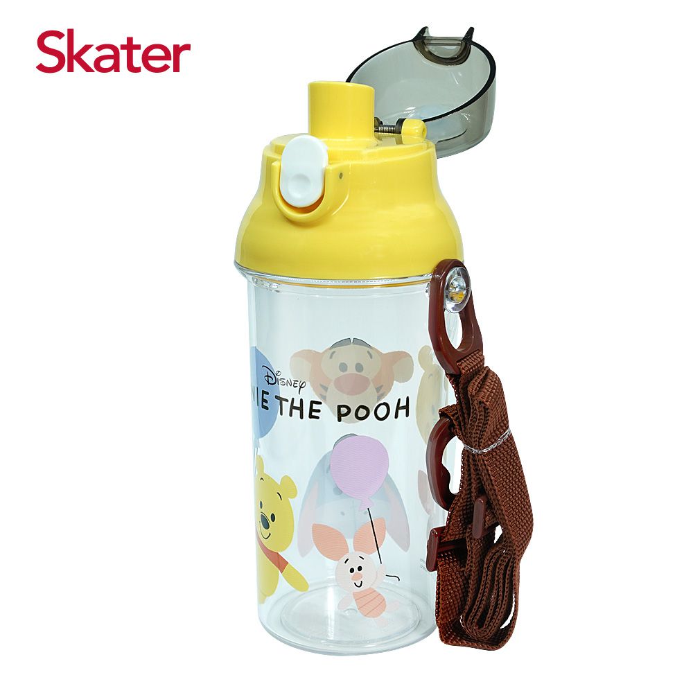 日本 SKATER - 兒童直飲透明水壺 (480ml)-小熊維尼