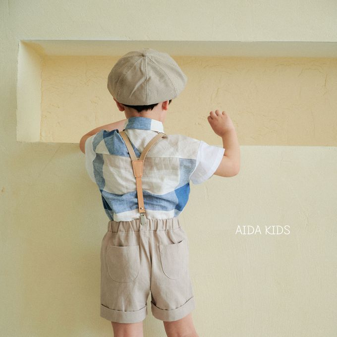 韓國 AIDA - 襯衫吊帶夾/背帶-黑