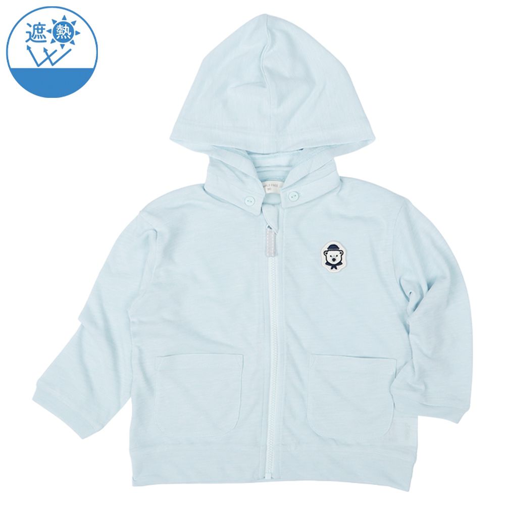 隔熱連帽外套-淺藍色