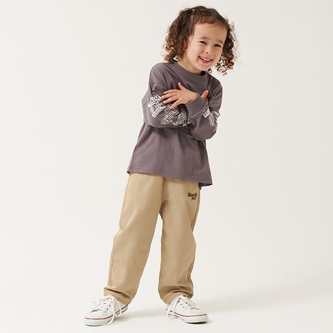 日本 b-ROOM - 挺版舒適廓形長褲-黑