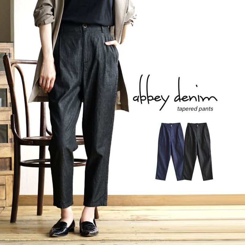 日本 zootie - 修身必備透氣丹寧直筒褲/長褲-黑