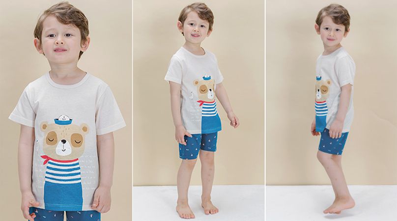 韓國 Sopoliini 童趣北歐風☺ 夏季純棉套裝 / 家居服