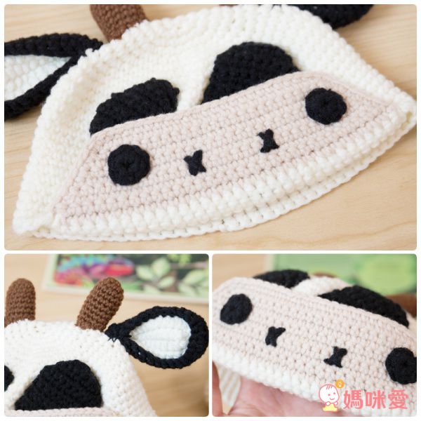 逗趣動物 Baby Talk造型手工編織帽 新生兒帽♡