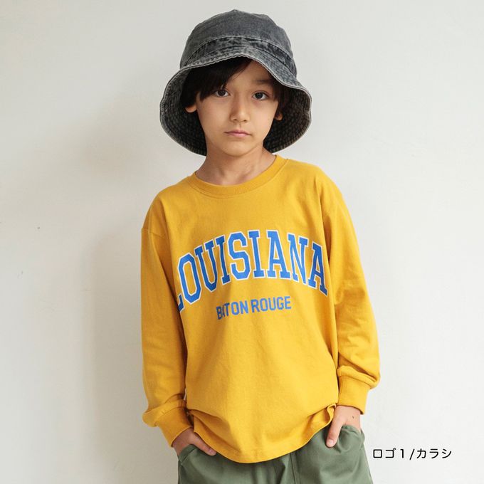 日本 BRANSHES - 100%棉 簡約logo薄長袖上衣-背後大LOGO-水藍