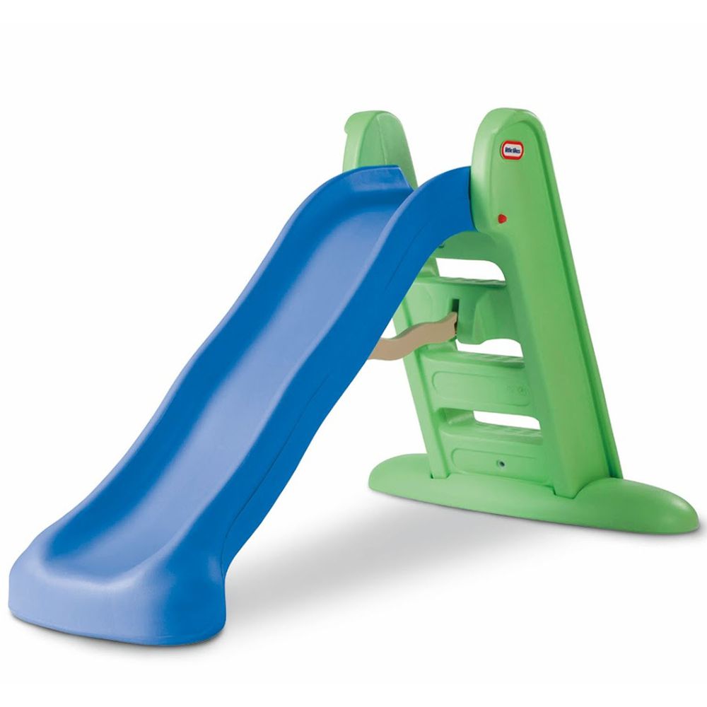 美國 Little Tikes - 遊戲大滑梯-藍綠