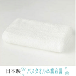 日本 本多 - 卒業宣言 日本製6倍吸水力浴巾/毛巾-白 (33×100cm)