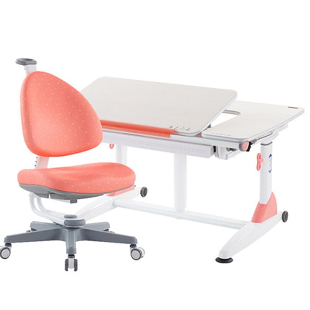 大將作 kid2youth - G6 Plus-XS成長桌椅組(含BABO椅)/兒童書桌椅-珊瑚紅 (桌面尺寸寬101x長76cm)