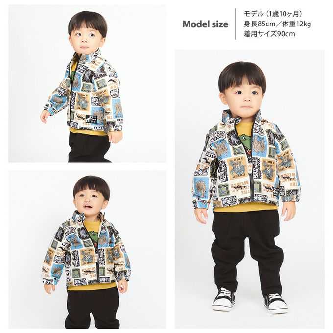 日本 ZOOLAND - 撥水加工 防風刷毛鋪棉外套-獨角獸-桃粉