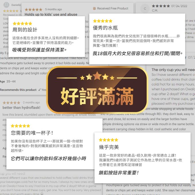 美國 Owala - Flip兒童三層不鏽鋼水壺415ml