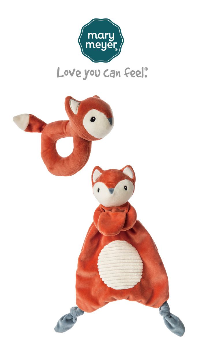 美國 MaryMeyer 蜜兒 - 狐狸臻藏禮盒（手搖鈴＋安撫巾）