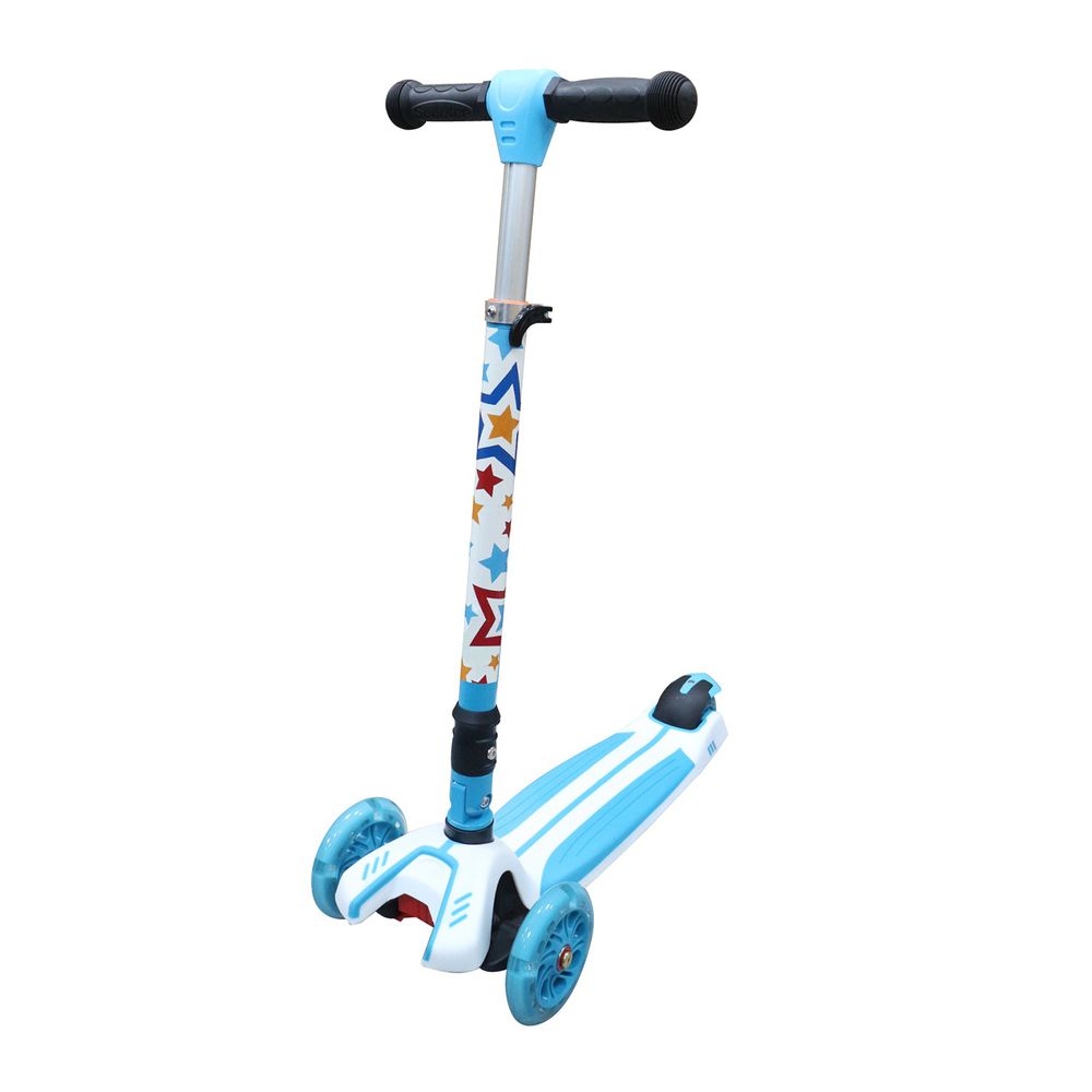 英國 Kiddimoto - 炫光摺疊滑板車Plus-閃亮巨星 (95~140cm/40kg內)