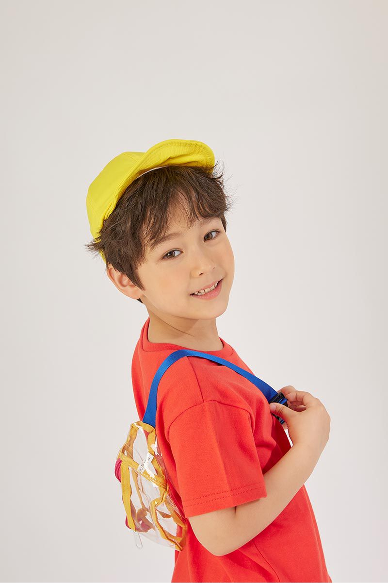 韓國 OZKIZ - (附透明包)簡約短袖上衣-紅